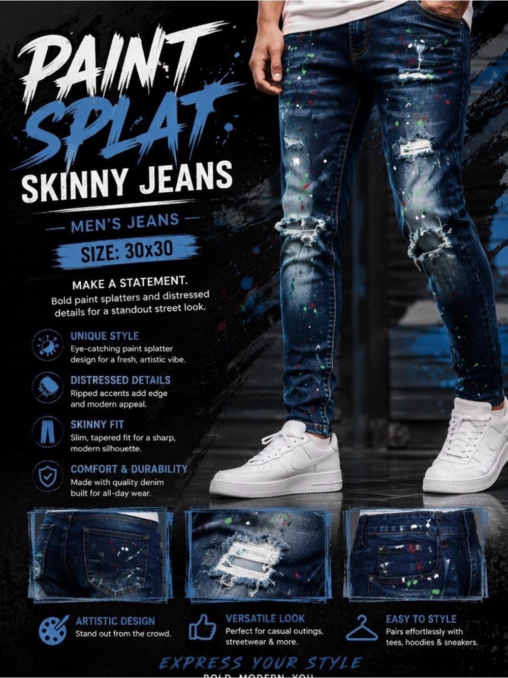 Men’s Skinny Jeans Size 30x30